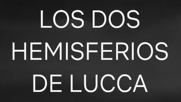 Das Netflix-Logo und der Titel „Los Dos Hemisferios De Lucca“ auf schwarzem Hintergrund.