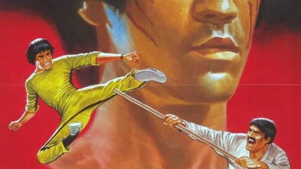 Das Filmplakat für „Goodbye Bruce Lee“ zeigt Bruce Lee in verschiedenen Kampfszenen.