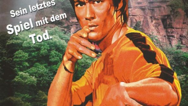 Das Filmplakat für „Goodbye Bruce Lee: Sein letztes Spiel mit dem Tod“ zeigt Bruce Lee in Kampfpose.