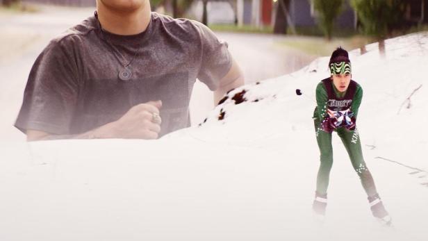 Das Filmplakat für „Changing the Game“ zeigt drei junge Sportler in verschiedenen Disziplinen.