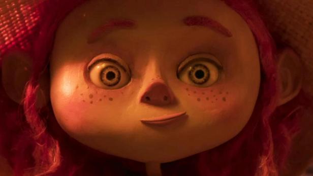 Ein animiertes Mädchen mit roten Haaren und einem Strohhut, bewirbt „Tales from the Magic Garden“.