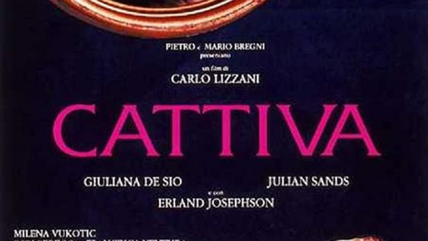 Das Filmplakat für „Cattiva“ mit Giuliana De Sio und Julian Sands.