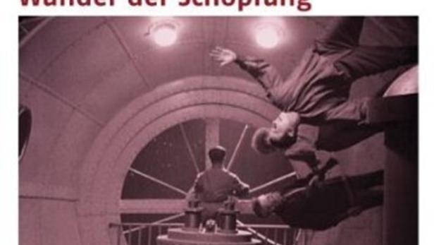 Das Filmplakat zu Hanns Walter Kornblums „Wunder der Schöpfung“ zeigt eine Szene mit Wissenschaftlern in einem Labor.