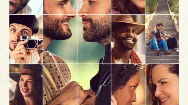 Das Filmplakat für „The Mattachine Family“ zeigt eine Collage von verschiedenen Personen.