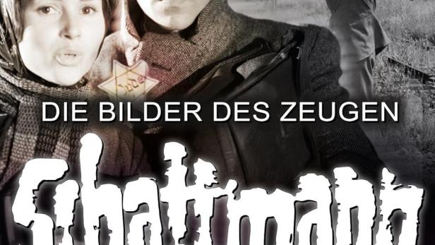 Das Cover des Films „Die Bilder des Zeugen Schattmann“ zeigt die Protagonisten vor einem Lager.