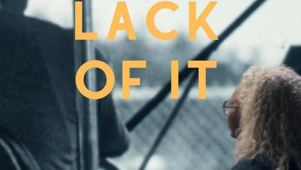 Das Filmplakat für „The Lack of It“ zeigt zwei Personen in einem Zug.