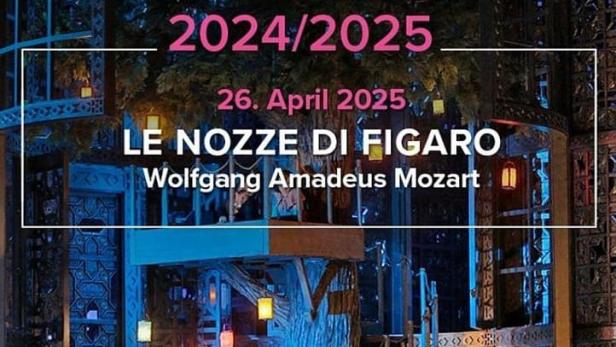 Bühnenbild der Oper „Le Nozze di Figaro“ von Wolfgang Amadeus Mozart, live aus der Met Opera im Kino.