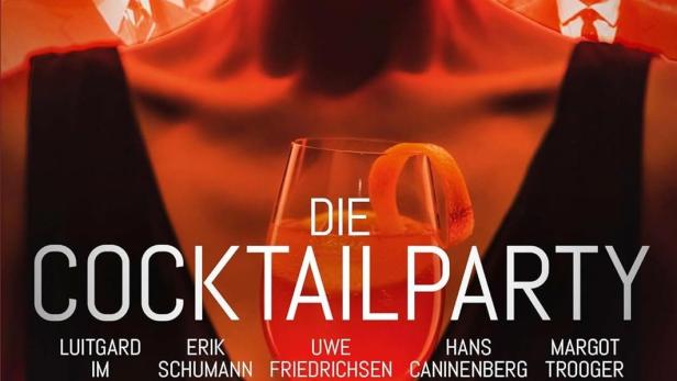 Das Filmplakat für „Die Cocktailparty“ mit Luitgard Im, Erik Schumann, Uwe Friedrichsen, Hans Caninenberg und Margot Trooger.