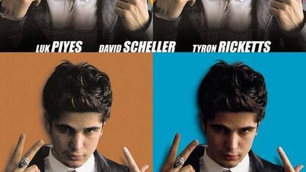 Das Filmplakat für „Kanak Attack“ zeigt Luk Piyes, David Scheller und Tyron Ricketts.