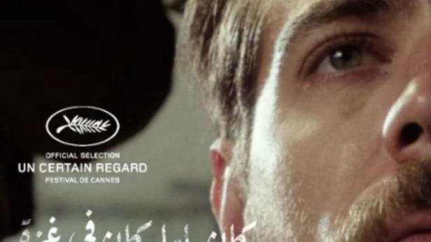 Das Filmplakat für „Once Upon a Time in Gaza“ zeigt das Gesicht eines Mannes.