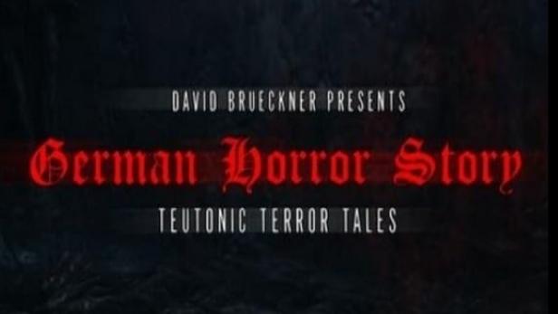 Das Filmplakat für „German Horror Story“ von David Bruckner präsentiert eine Horror-Anthologie.