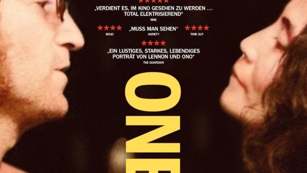 Filmplakat „One to One“ über John Lennon und Yoko Ono.