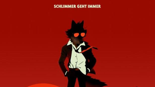 Das Filmplakat für „Die Gangster Gang 2“ zeigt Wolf vor Pyramiden und einer orientalischen Stadt.