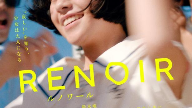 Das Filmplakat für „Renoir“ zeigt ein lächelndes junges Mädchen.