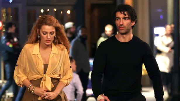 Blake Lively und Justin Baldoni am Set von „It Ends With Us“.