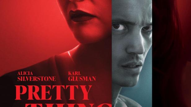 Das Filmplakat für „Pretty Thing“ zeigt Alicia Silverstone und Karl Glusman.