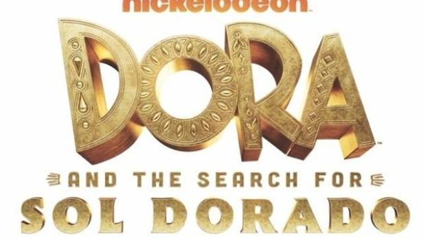 Das Logo für „Dora and the Search for Sol Dorado“ von Nickelodeon.
