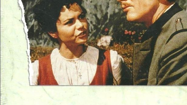 Das Filmplakat für „Die Sennerin von St. Kathrein“ mit Anita Gutwell, Rudolf Lenz und Lotte Ledl.