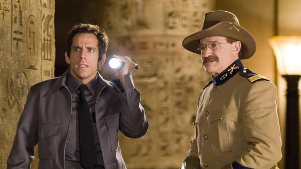 Ben Stiller und Robin Williams in einer Szene aus „Nachts im Museum“.