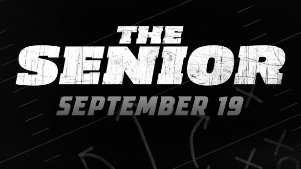 Das Filmplakat für „The Senior“ mit dem Veröffentlichungsdatum 19. September.