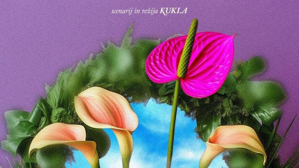 Das Filmplakat für „Fantasy“ zeigt stilisierte Blumen und die Namen der Beteiligten.