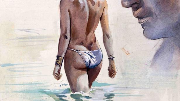 Das Filmplakat für „Das Mädchen von Triest“ zeigt Ornella Muti und Ben Gazzara.