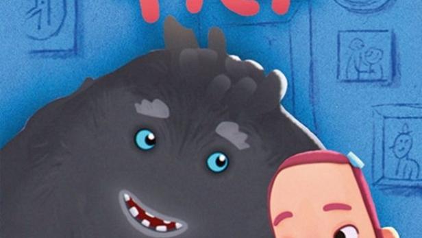 Das Filmplakat für „Trudes Tier“ zeigt ein Mädchen und ein großes, graues Monster.