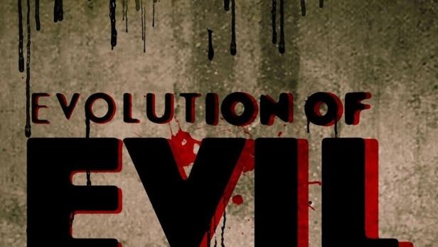 Das Titelbild von „Evolution of Evil“ zeigt Porträts verschiedener Diktatoren und Terroristen.