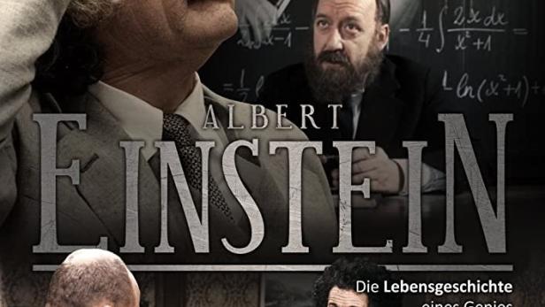 Das Cover der DVD „Albert Einstein: Die Lebensgeschichte eines Genies“ mit Ronald Pickup.