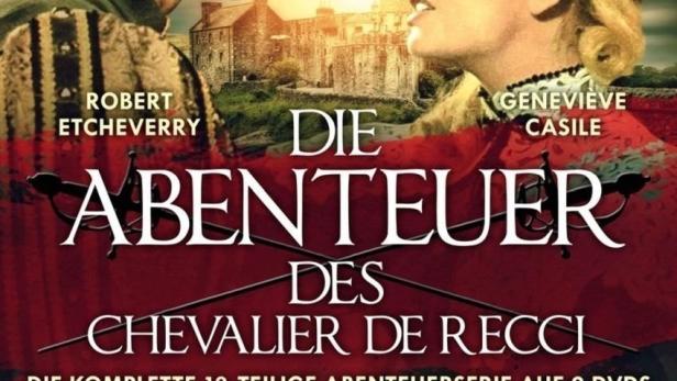 Das Cover der DVD „Die Abenteuer des Chevalier de Recci“ mit Robert Etcheverry und Geneviève Casile.