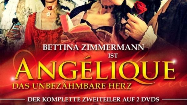 Das Cover des Films „Angélique: Das unbezähmbare Herz“ mit Bettina Zimmermann in der Hauptrolle.