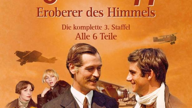 Das Cover der DVD „Die Grashüpfer – Eroberer des Himmels“ mit den Hauptdarstellern.