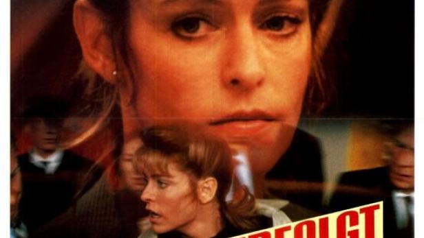 Das Filmplakat für „Verfolgt und Gejagt“ zeigt Farrah Fawcett und eine weitere Frau in Gefahr.