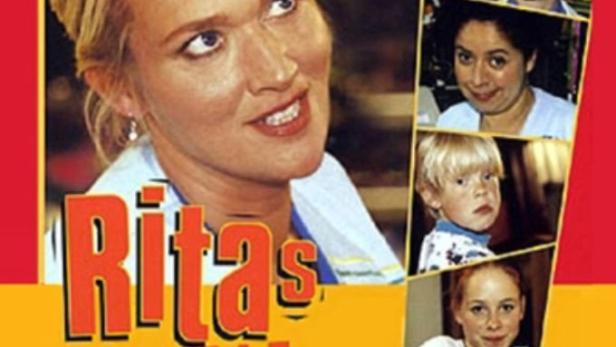 Das DVD-Cover der ersten Staffel von „Ritas Welt“ zeigt Rita und weitere Charaktere.