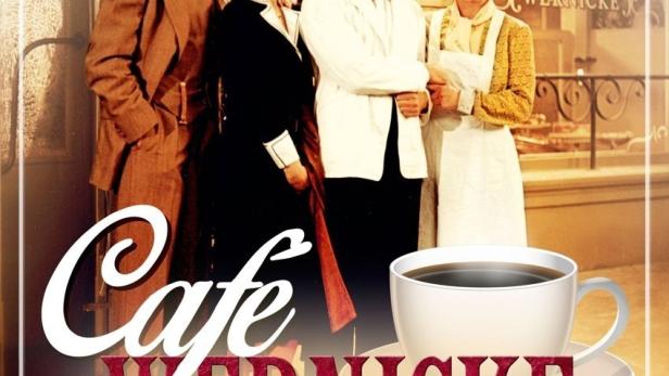 Das Cover der DVD-Box zur Serie „Café Wernicke“ mit Harald Juhnke und Dieter-Thomas Heck.