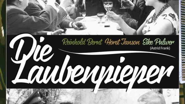 Das DVD-Cover der deutschen Fernsehserie „Die Laubenpieper“ mit Reinhold Bernt, Horst Janson und Eike Pulwer.