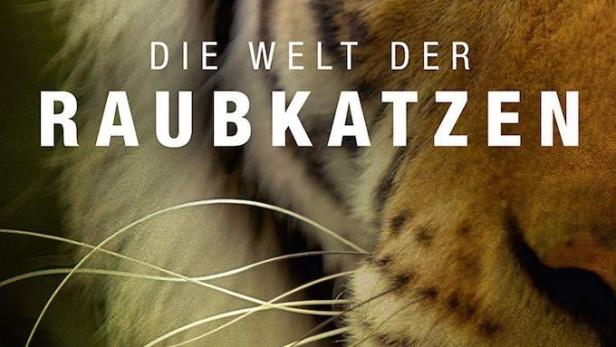 Das Cover der BBC Earth Dokumentation „Die Welt der Raubkatzen“ zeigt das Gesicht eines Tigers.