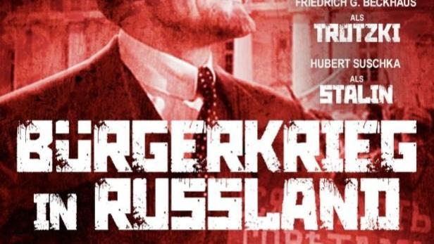 Das Cover der DVD „Bürgerkrieg in Russland“ mit Nikolaj Rytjkov als Lenin.