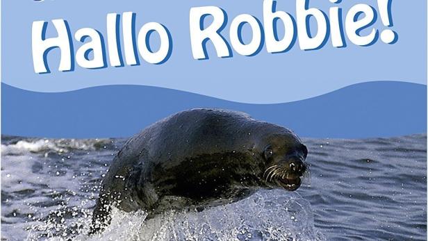 Das Cover der ersten Staffel von „Hallo Robbie!“ mit einem springenden Seehund.