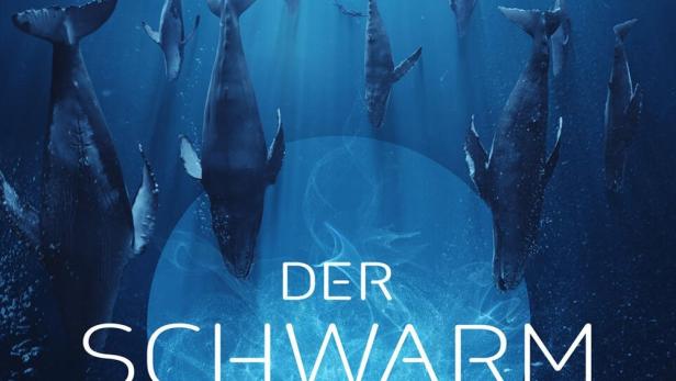 Das Keyart für die Fernsehserie „Der Schwarm“ zeigt Wale unter einem Boot.
