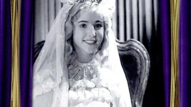 Das Cover des Films „Die Prinzessin auf der Erbse“ zeigt eine junge Frau mit Krone und Schleier.