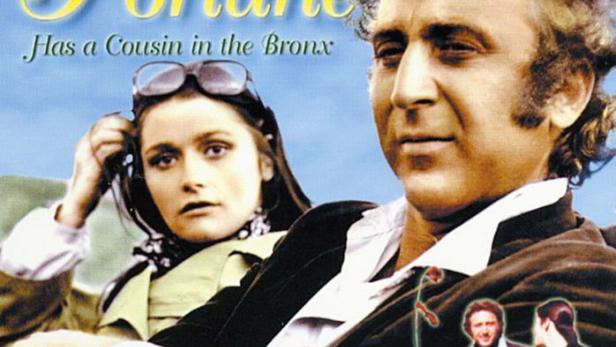 Das Filmplakat für „Quackser Fortune Has a Cousin in the Bronx“ zeigt Gene Wilder und eine Frau.