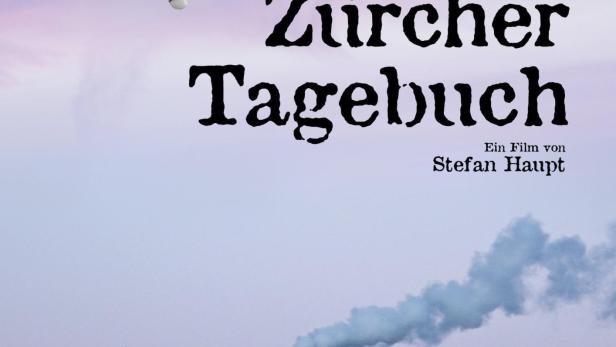Das Filmplakat für „Zürcher Tagebuch“ zeigt ein Mädchen auf einer Schaukel vor der Skyline von Zürich.