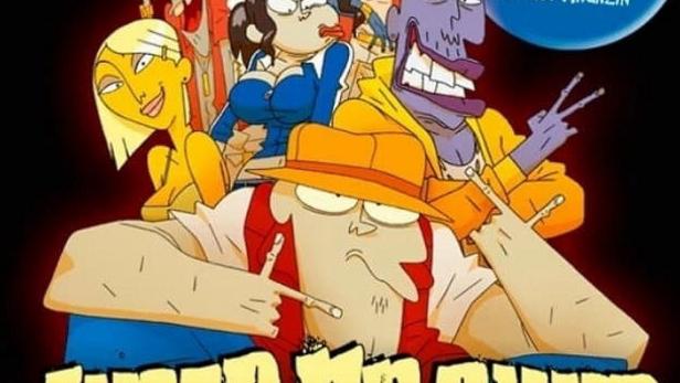 Das Cover des Films „Jump Around“ zeigt eine Gruppe von Cartoonfiguren.