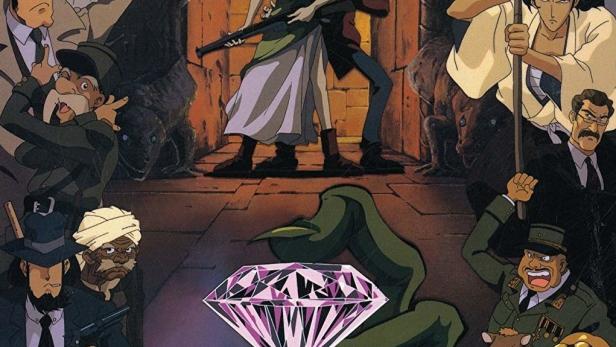 Das Cover des TV-Specials „Lupin the 3rd: The Legend of Twilight Gemini“ mit verschiedenen Charakteren.