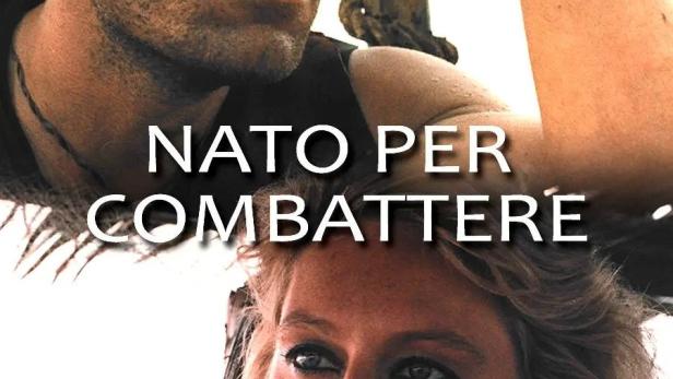 Ein Filmposter mit einem Mann mit Hut und einer Frau mit blonden Haaren.