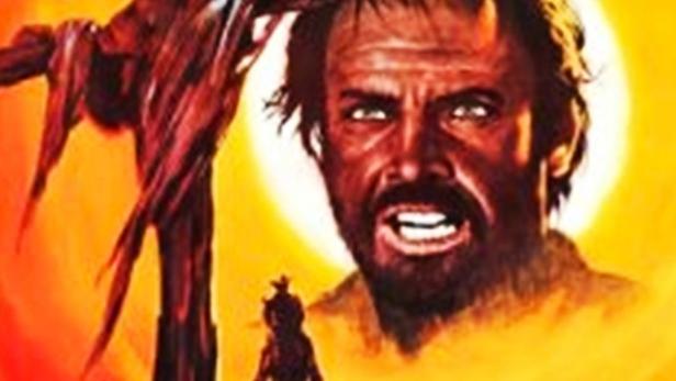 Das Filmplakat für „Django – Ich will ihn tot“ zeigt Craig Hill vor einem roten Himmel.