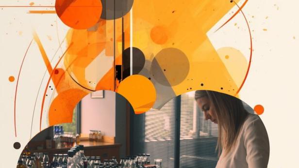 Das Filmplakat für „The New Spirit of Whisky“ zeigt eine Frau bei der Whiskyherstellung.