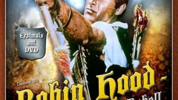 Das Filmplakat für „Robin Hood – Der Rebell“ mit Lex Barker als Robin Hood.