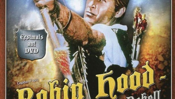 Das Cover des Films „Robin Hood – Der Rebell“ mit Lex Barker als Robin Hood.